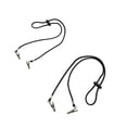thumbnail image 2 of 5pcs Servilletas de papel Cordón Clip Comida Babero Toalla Toallas Cadena Cordón flexible Servilletero ajustable para adultos (Negro), 2 of 8