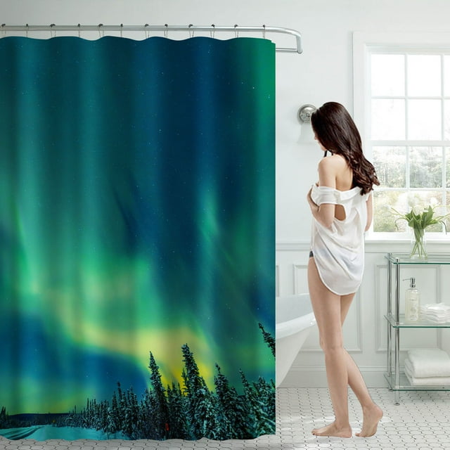 Cqxid Shower Curtain Under $10 Shower Curtain 70x70 Inch With 12 Plastic Hooks Waterproof Shower Curtain Bathroom Heavy Side Shower Curtain Machine Washable Quick Dry