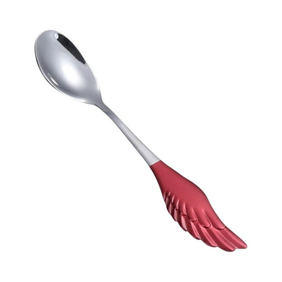 Guozer 304 Stainless Steel Lovers Coffee Spoon Valentine's Day Dessert Spoon Fork Gift Tableware