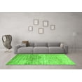 thumbnail image 3 of Ahgly Company Indoor Round Abstract Green Modern Area Rugs, 6' Round, 3 of 4