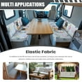 thumbnail image 3 of XYZCANDO Easter Egg RV Dinette Cushion Covers Cat Floral Bench Cushion Easy to Install Camper Accessories Stretchable 2 Seat Couch Cover Furniture Covers 1 Backrest Cover and 1 Bench Cover Blue, 3 of 7