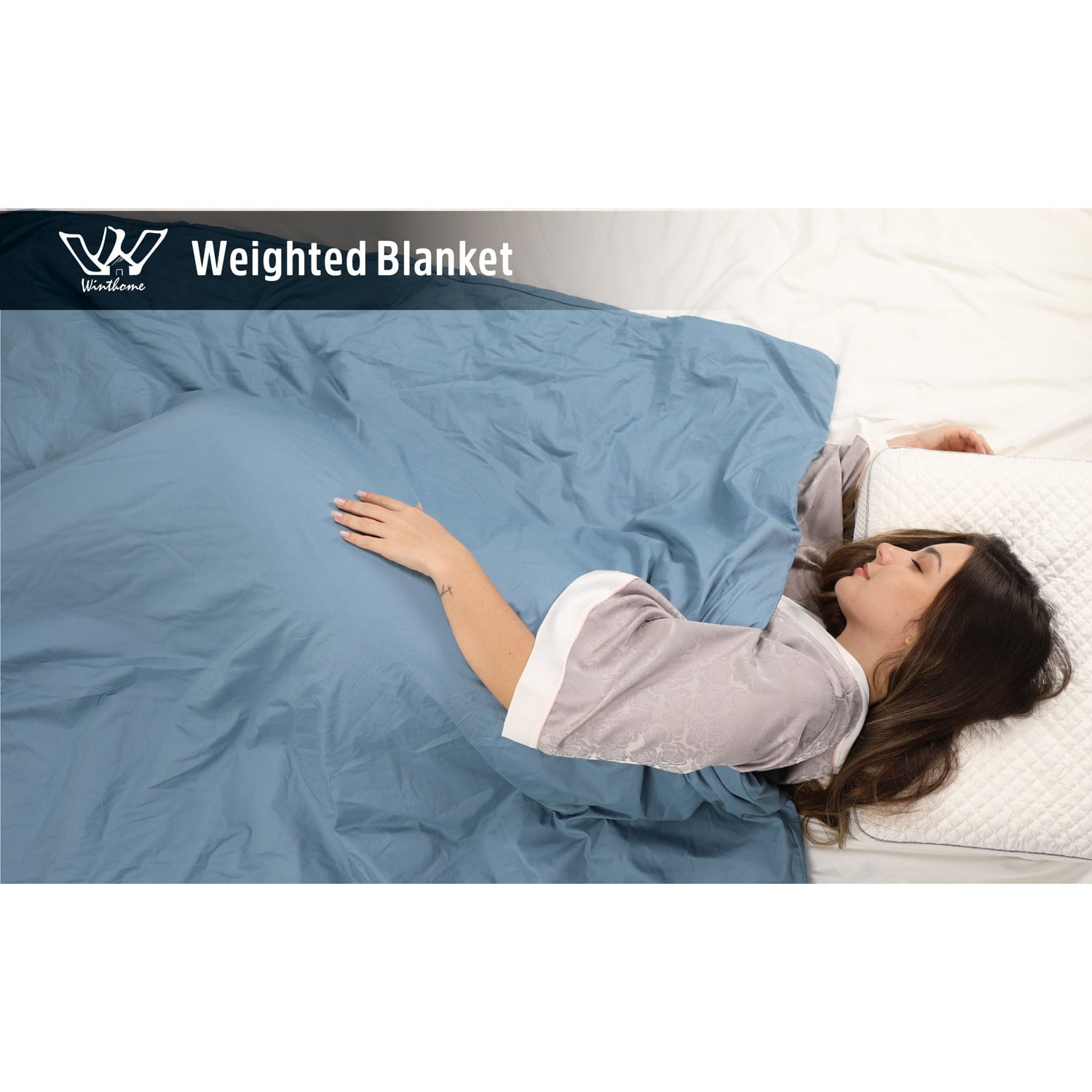 Weighted Blanket 60''x80'' 20lbs for 130-230lb Individual for Adults Women Men 