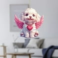 thumbnail image 4 of Yunuuuoa Cute L Doll Pendant Car Rearview Mirror Charm Backpack Keychain Decoration, Durable Soft Plush Hanging Ornament Accessories for Car Interior Home Decor, Kawaii Stuffed Animal Toy Gift, 4 of 8