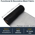 thumbnail image 2 of Kiibsot 2 Pack Mesh Ribbon Rolls 10 Inch 10 Yards(30 ft) Decorative Mesh Fabric with Foil for Wreaths Christmas Tree Ribbon Door DIY Craft Halloween Decor Wedding Party Supplies, 2 of 7