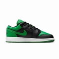 thumbnail image 4 of A i r-Jor-dan 1 AJ1 Low (GS) Black/Black-Lucky Green-White 553560-065 553558-065, 4 of 6
