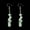 Green Aventurine Quartz, variant on Natural Healing Quartz Gravel Earrings Crystal Beaded Tassel Ear Pendant Chakra-Water Grass Agate Quartz