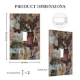 thumbnail image 3 of KLL Vintage Collage Girl Butterfly Pattern Electrical Outlet Covers, 3" x 5" 1 Pack Electric Receptacle Plug Covers for Decorator Receptacle Outlet & Switch-Style T, 3 of 6