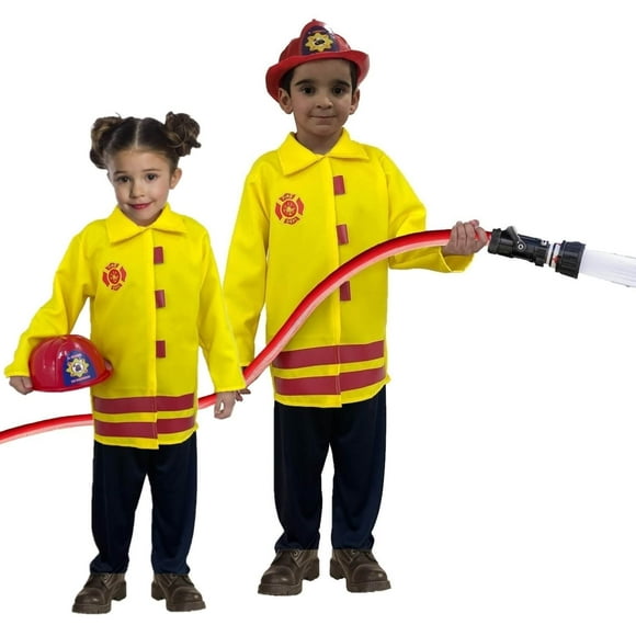 Traje de un Bombero - Disfraces Bomberos con Casco - Disfraz Infantil de Oficios y Trabajos - Uniforme para Niñas y Niños de Halloween T8