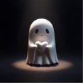 thumbnail image 3 of Bonita estatua de fantasma para decoración de Halloween, figura de fantasma pequeña para interiores, decoración de mesa, escultura de fantasma de resina, decoración para el hogar, estante para mesa de, 3 of 8