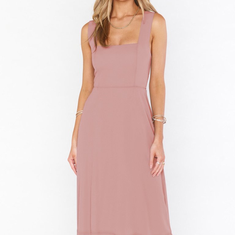 knee length dresses for ladies Ribbed Knit Midi Dress
