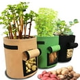 thumbnail image 3 of Yaoyar Home Supplies Clearance Potato Planting Bag Non-woven Thickening Growth Bag Planting Bag under $5, 3 of 5