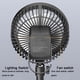 thumbnail image 4 of Ventilador de iluminación con trípode para exteriores, para acampar, con carga, portátil, multifuncional, para viajes, para colocar de pie o colgar., 4 of 4
