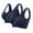 Navy, variant on Aobny 2 Pack Bras for Women Blue Women's Plus Sport S-5XL Nylon Women Bras,XXXL