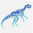 thumbnail image 1 of Plantilla de estarcido de dinosaurio para pared, 11,8 x 11,8 pulgadas, reutilizable, de plástico, para arte con animales., 1 of 9