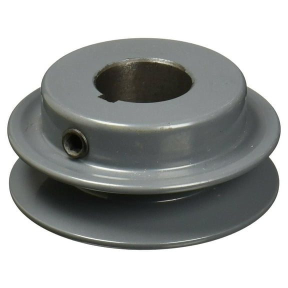 AK25 3/4" Inch Bore One cast Iron Solid Pulley with OD 2.5" inch ID 3/4" Inch for V-Belts Size 4L, 5L
