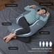 thumbnail image 2 of Almohada de embarazo MOON PARK en forma de U para todo el cuerpo, gris, con funda, 2 of 7