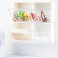 thumbnail image 4 of Flip Storage Box Transparent Adhesive Small Object Storage Box, 4 of 9