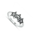 thumbnail image 4 of Triple Oxidized Star Fish Animal Ocean Sterling Silver Ring 925 Jewelry Female Male Unisex Size 9, 4 of 4