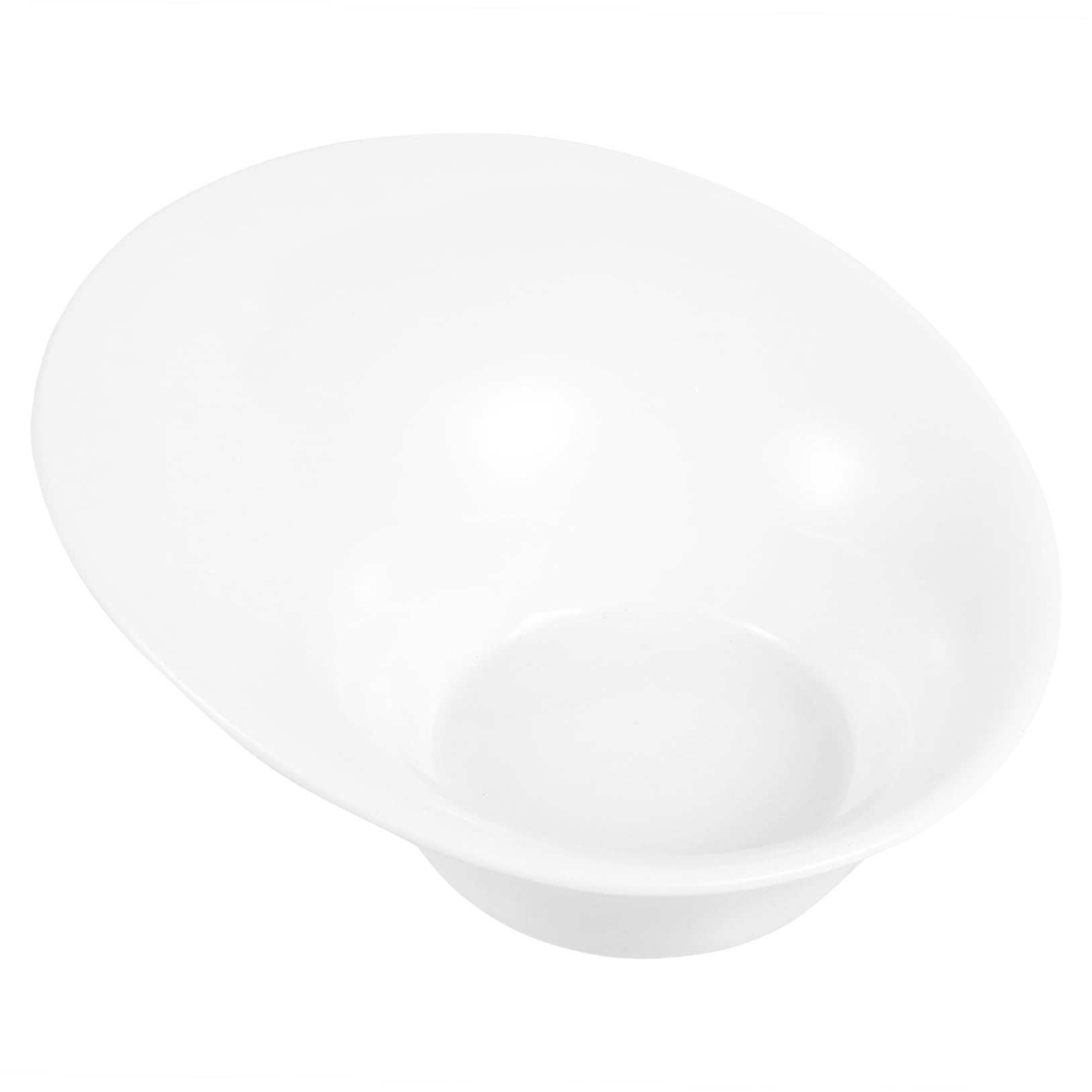ULTNICE White Ceramic Bowl for Home Use Safe and Odorless with Material 8 Inches