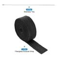 thumbnail image 3 of Uxcell Fiberglass Exhaust Wrap Tape,2"x32.8' Black Header Heat Wrap with 4 Stainless Ties, 3 of 6