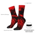 thumbnail image 4 of Vsdgher The Red Head Skull Crew Socks for Men & Women, Breathable Casual Athletic Ankle Socks, 4 of 6