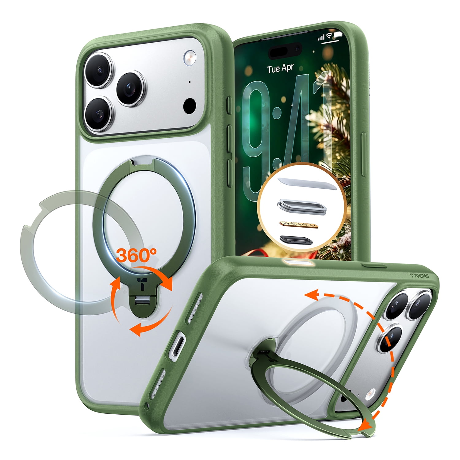 TORRAS Ostand Q3 Spin, iPhone 17 Pro Max
