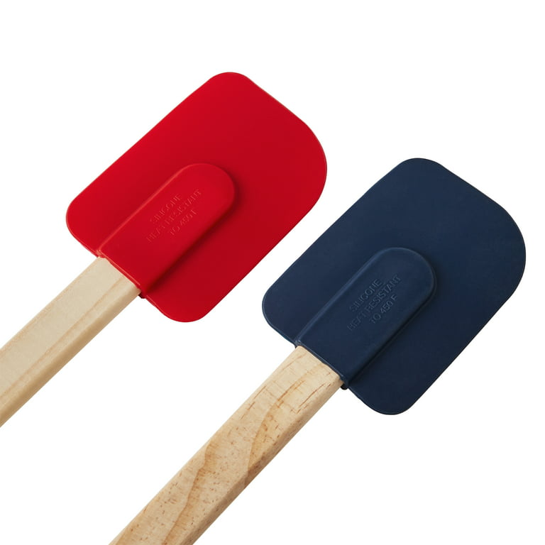 Silicone Kitchen Spatulas With Wooden Handle Heat Resistant - Temu