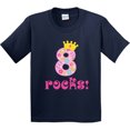 thumbnail image 3 of Inktastic 8th Birthday Rocks Girls 8 Year Old Youth T-Shirt, 3 of 5