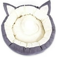 thumbnail image 4 of Pet Bed, Cat Round Washable Removable Cotton Warm Sleeping Bed Cushion for Cat Kitten (M, Grey), 4 of 4