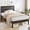 Gray, variant on Bolvdo Queen Rustic Vintage Wood Bed Frame, Headboard Footboard & Heavy Duty Metal Support, Rustic Brown