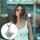 thumbnail image 1 of Collar para mujer, joyería para mujer, joyería para mujer, cadena de clavícula de moda, collar con colgante con forma humana, regalo de San Valentín, collares para mujer, 1 of 5