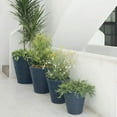 thumbnail image 4 of Crescent Garden Madison Planter, Double-Walled Plant Pot, 16" (Caviar Black), 4 of 7