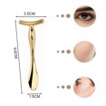 thumbnail image 2 of Aplicador de crema para ojos de metal, herramienta de masaje facial, cuchara para crema para ojos en forma de U, 2 of 5