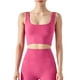 thumbnail image 1 of Txlixc Chaleco deportivo femenino, chaqueta de cuello cuadrado con estera extraible Txlixc  moda, 1 of 7