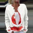 thumbnail image 4 of Halloween Cardigan Sweaters for Women Funny Halloween Party Graphic Womens Sweaters Cardigan Knit Button Up Cropped Long Sleeve Fall Holiday Soft Cardigan Sweaters Deep Red 2XL, 4 of 7