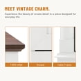 thumbnail image 6 of EDX Wood Computer Writing Desk Farmhouse Executive Desk, Rustic Office Desk with Charging Station and Keyboard Tray,Home Workstations with File Drawer, Storage Cabinet, White, 6 of 9