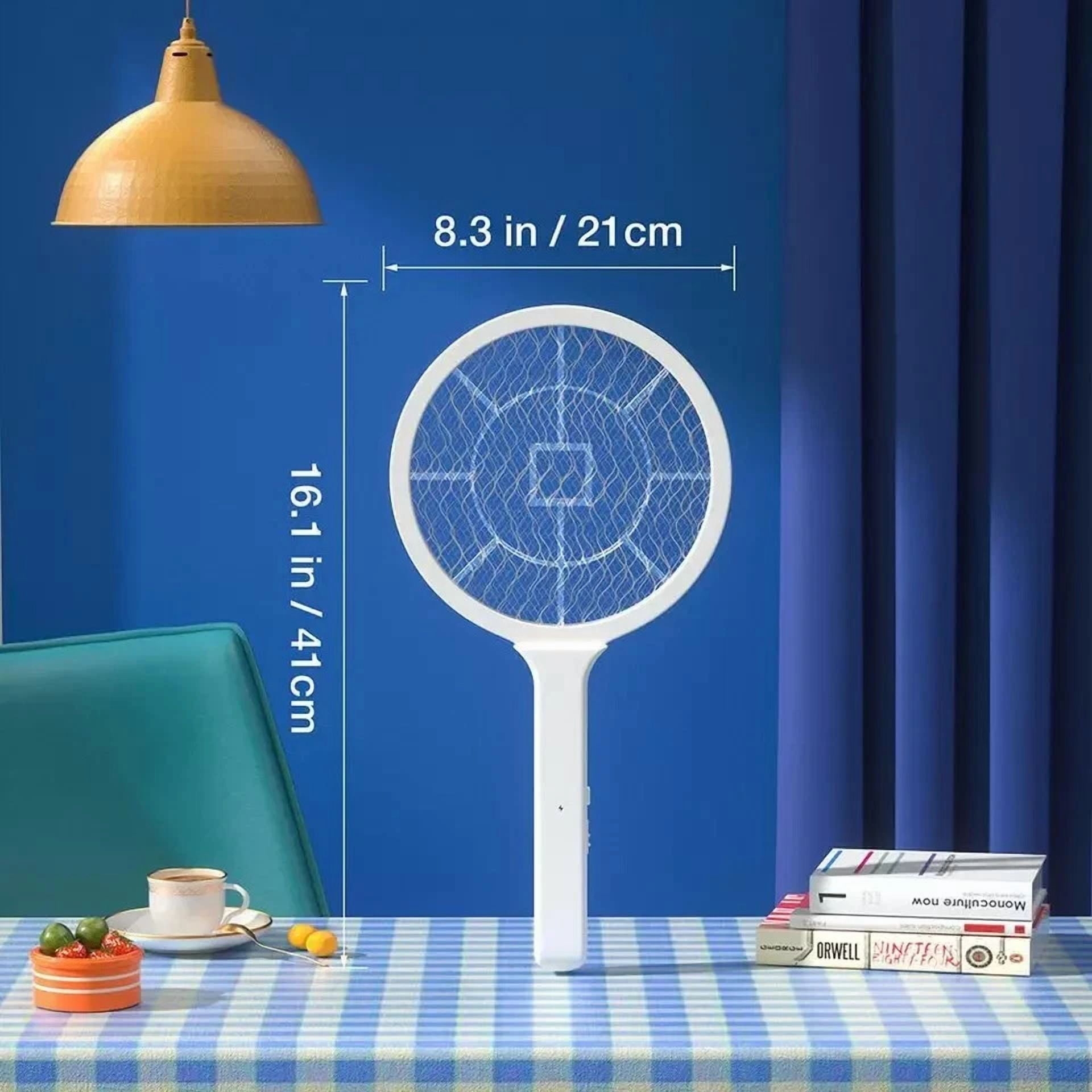 CIRCLE- Handheld Usb Rechargeable Mosquito Fly Swatter Bug Zapper Insect Killer Racket