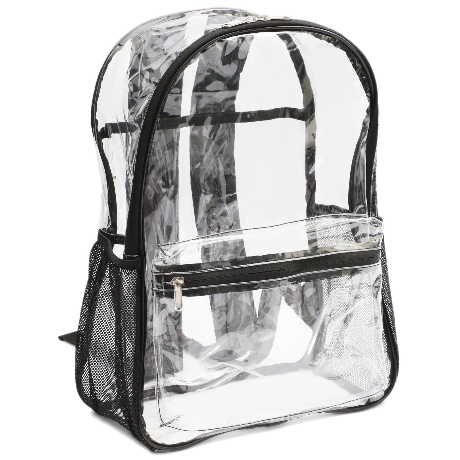 Heavy Duty See Through Backpack Black Clear Backpack Transparent Backpacks Stadium Approved