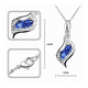 thumbnail image 2 of Juego de Joyas Malubero Collar Aretes y Brazalete Con Cristales Azul, 2 of 4