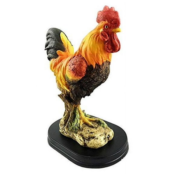 Decorative Country Farm Rooster Figurine Sculpture Rustic Kitchen Home Decor