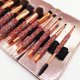 thumbnail image 4 of Juego de 10 pinceles de maquillaje de lujo con bolsa - Pinceles con incrustaciones de diamantes para rostro y ojos, 4 of 5