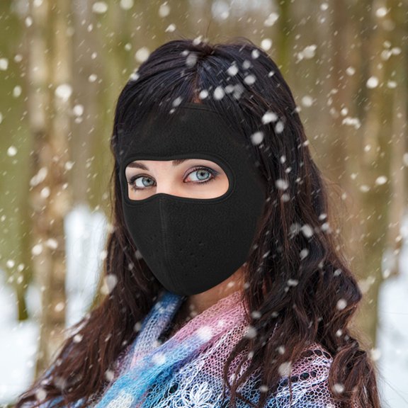 EDHITNR Winter Face Mask, Thickened Fleece Full Face Cover for Extreme Cold, Windproof Neck and Ear Protection for Skiing Snowboarding, Reusable Thermal Balaclava for Men Women Outdoor Winter Sports