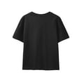 thumbnail image 6 of Jhaoyu Kids Boys Girls Solid Color Short Sleeve T-Shirt Casual Crew Neck Basic Tees Top School Shirts Black 120, 6 of 7