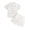 White, variant on YunPes Baby Boy Summer Clothes Leisure Solid Lapel Button Shirt Casual Shorts Toddler Clothing Set Baptism Wedding Birthday Outfits