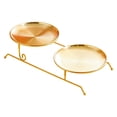 thumbnail image 3 of DimyFew Fruit Bowl, Removable Tray, Two-tiered, Versatile, Made of [material], Vegetable And Snack Holder, Organizer Tray for Home, Restaurant, Party Decorati Gold, 3 of 8