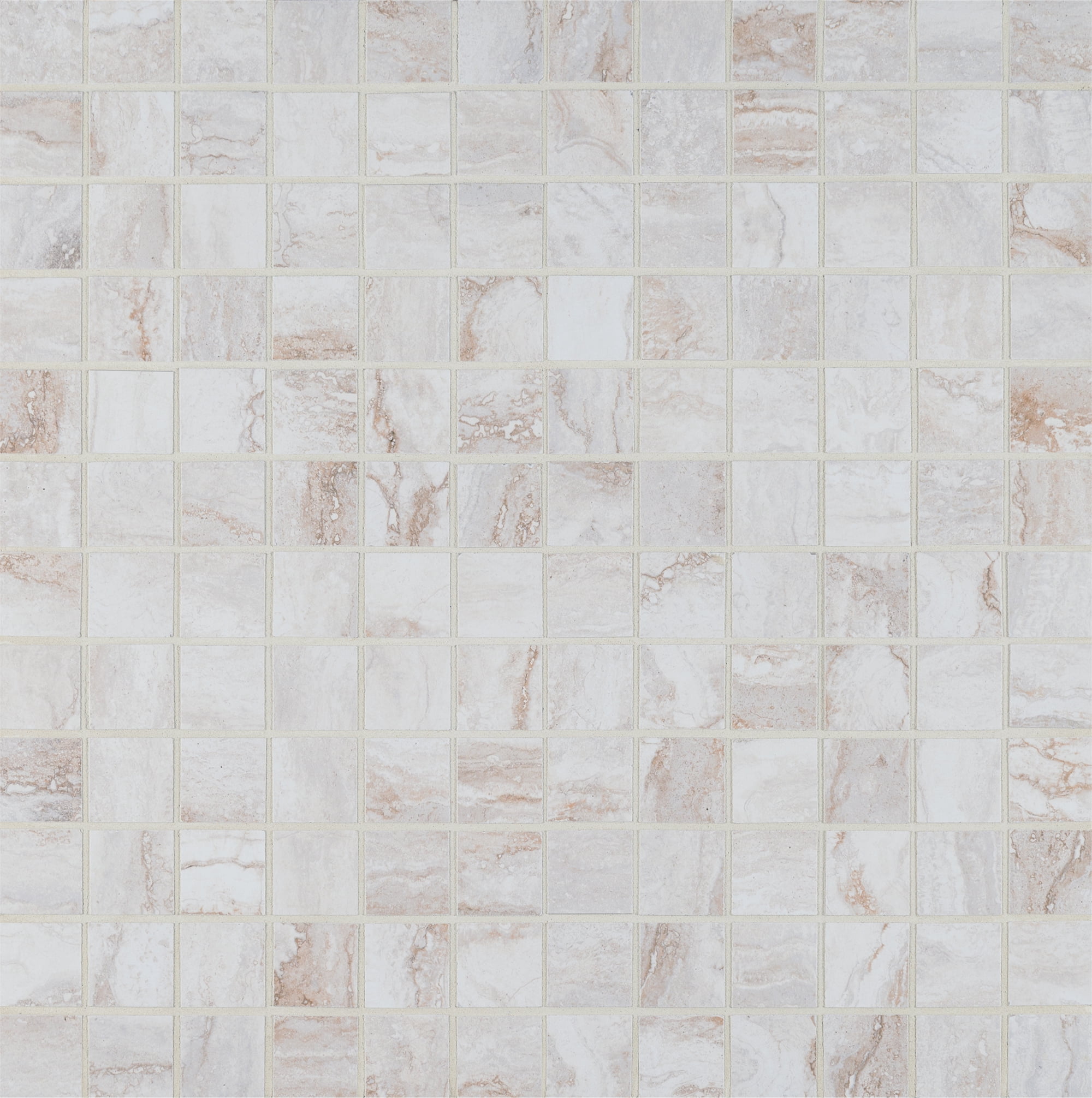 MSI Bernini Bianco 12 in. x 12 in. x 10 mm Glazed Porcelain Mesh-Mounted Mosaic Tile (8 sq. ft. / case)