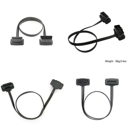 US OBD2 16 Pin Male to Female Socket Plug ELM327 Diagnostic Extension Cable Lead