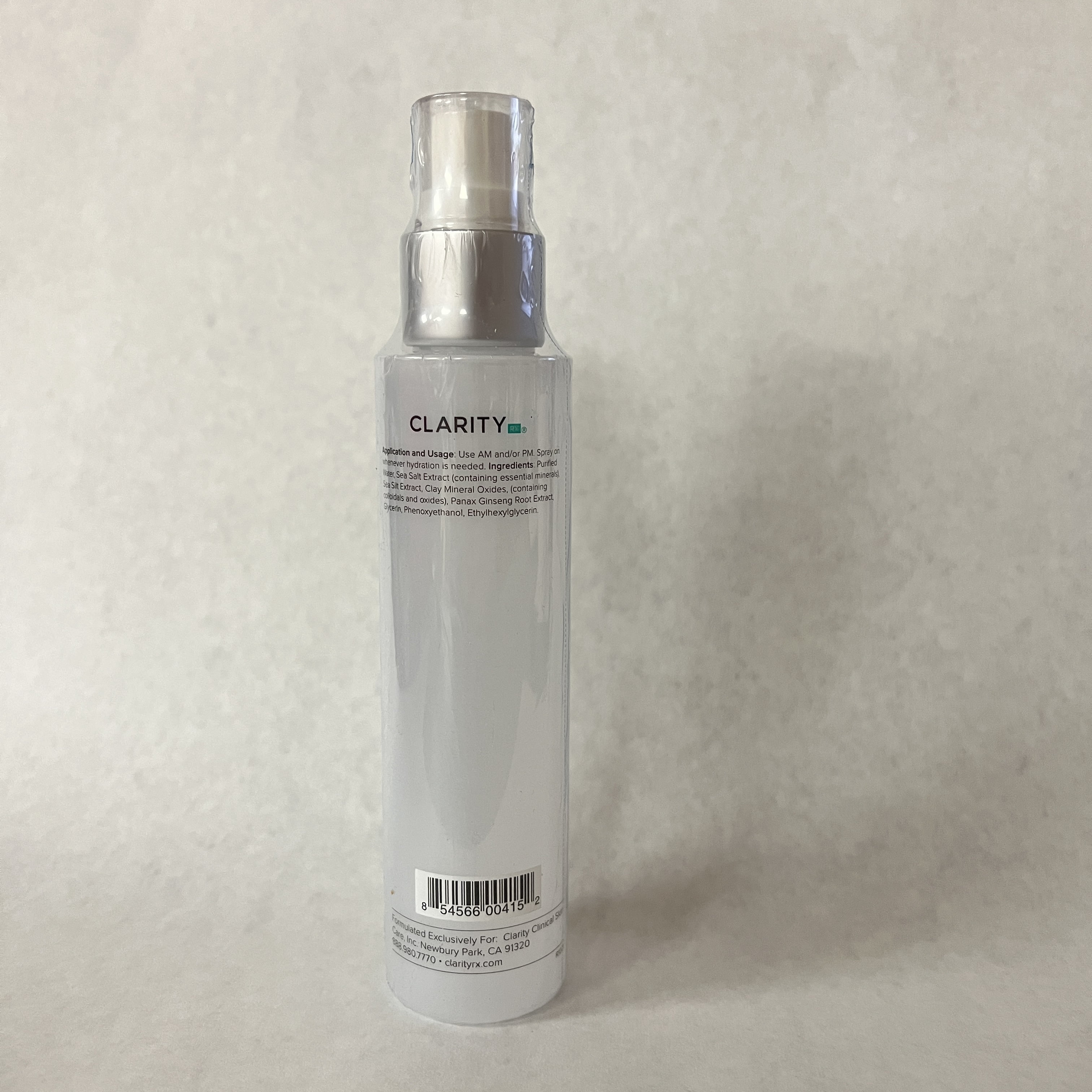 ClarityRx Take Your Vitamins, Daily Mineral Spray for Thirsty Skin, 4 fl oz (120 ml)