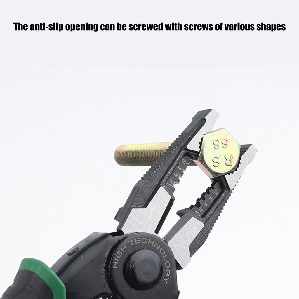 CEORPER Professional Interchangeable Head Wire Stripper Built In Voltage Detection Function
