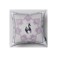 thumbnail image 2 of Horse and Butterflies Indoor/Outdoor Pillow with Removable Cover in Black on Gray26x26, 2 of 2
